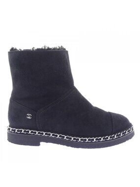 Chanel Short Boots Black